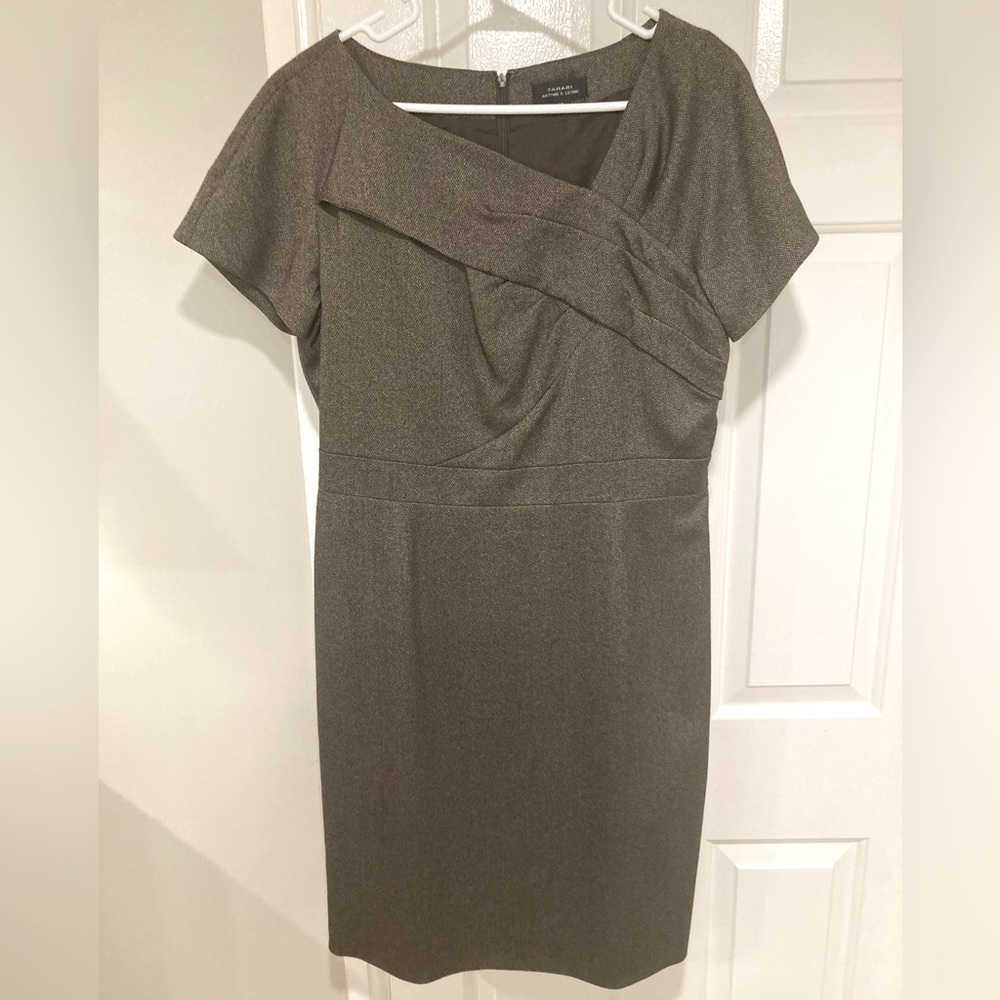 Tahari Sheath Dress with detail